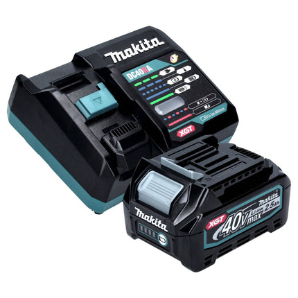 Makita ML003GD101 Foco de construcción LED a batería 18 V / 40 V máx. 1100 lm + 1x batería 2,5 Ah + cargador