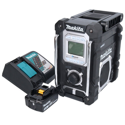Makita DMR 108 RT1 radio batería 10,8 V - 18 V Bluetooth IP64 + 1x batería 5,0 Ah + cargador