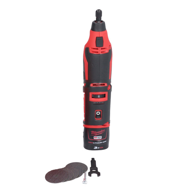 Herramienta rotativa a batería Milwaukee C12 RT-301 12 V + 1x batería 3,0 Ah - sin cargador