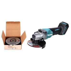 Makita GA 016 GZ Akku Winkelschleifer 40 V max. 125 mm Brushless  XGT Solo + Toolbrothers MANTIS Trennscheiben- Set - ohne Akku, ohne Ladegerät