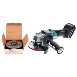 Makita GA 008 GZ Akku Winkelschleifer 40 V max. 125 mm Brushless XGT Solo + Toolbrothers MANTIS Trennscheiben- Set - ohne Akku, ohne Ladegerät