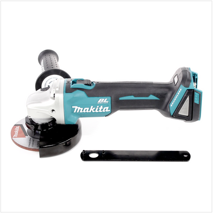 Amoladora angular sin cable Makita DGA 506 Z 18 V 125 mm sin escobillas solo + juego de discos de corte Toolbrothers MANTIS - sin batería, sin cargador
