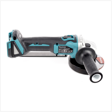Amoladora angular sin cable Makita DGA 506 Z 18 V 125 mm sin escobillas solo + juego de discos de corte Toolbrothers MANTIS - sin batería, sin cargador