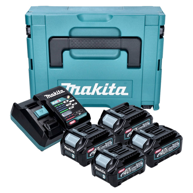 Makita Power Source Kit 4x BL 4025 batería 40 V máx. 2,5 Ah XGT + cargador DC 40 RA + Makpac
