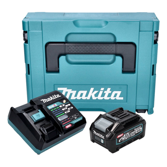 Kit di alimentazione Makita 1x batteria BL 4040 40 V max. 4,0 Ah XGT + caricatore DC 40 RA + Makpac