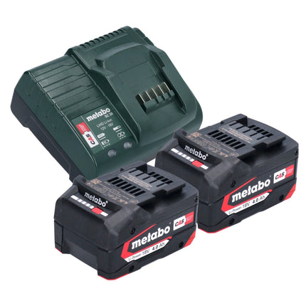 Metabo Basic Set 2x batteria Li-Power 18 V 4,0 Ah + caricatore Metabo SC 30 12 - 18 V