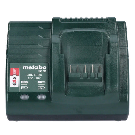 Metabo Basic Set 2x batteria Li-Power 18 V 4,0 Ah + caricatore Metabo SC 30 12 - 18 V