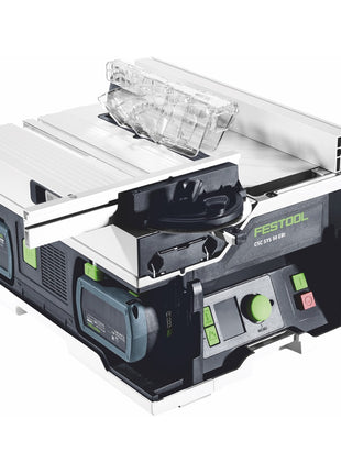 Festool CSC SYS 50 EBI-Basic set sierra de mesa a batería 36 V (2x 18 V) (577371) 168 mm sin escobillas + bastidor base - sin batería, sin cargador