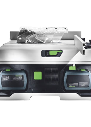 Festool CSC SYS 50 EBI-Basic set sierra de mesa a batería 36 V (2x 18 V) (577371) 168 mm sin escobillas + bastidor base - sin batería, sin cargador