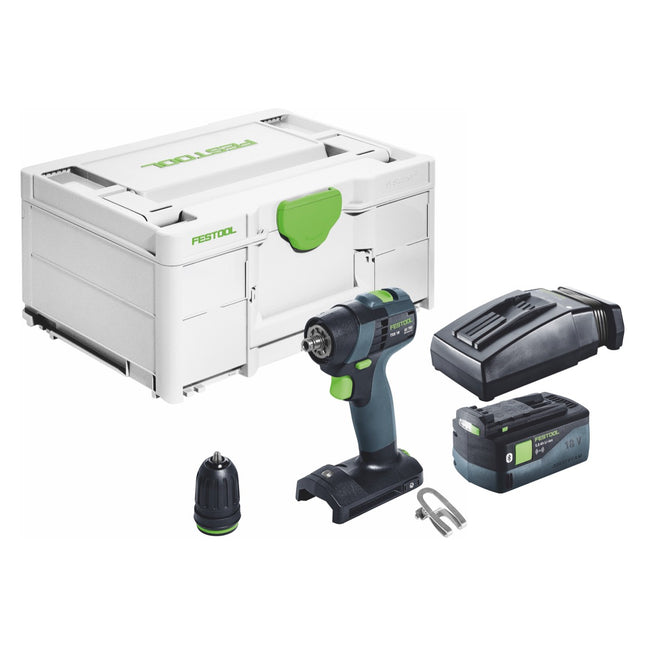 Festool TXS 18-Basic Akku Bohrschrauber 18 V 40 Nm Brushless + 1x Akku 5,0 Ah + Ladegerät + Systainer - Toolbrothers