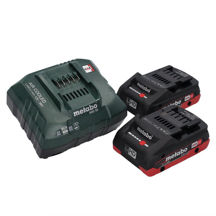 Metabo WB 18 LTX BL 15-125 Quick akumulatorowa szlifierka kątowa 18 V 125 mm bezszczotkowa + 2x akumulator 4,0 Ah + ładowarka + metaBOX