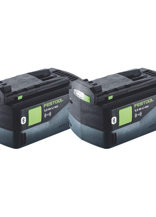 Festool Akku Set 2x BP 18 Li 5,0 ASI Akku 18 V 5,0 Ah / 5000 mAh Li-Ion ( 2x 577660 ) Bluetooth mit Ladestandanzeige - Toolbrothers