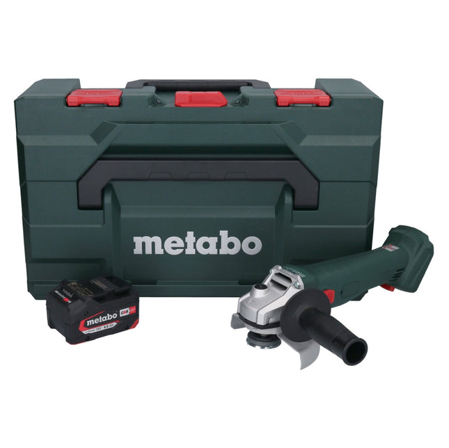 Metabo W 18 L 9-125 akumulatorowa szlifierka kątowa 18 V 125 mm + 1x akumulator 4,0 Ah + metaBOX - bez ładowarki