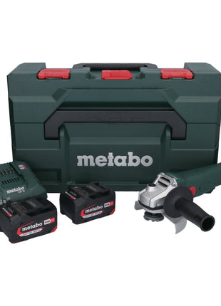 Metabo W 18 L 9-125 cordless angle grinder 18 V 125 mm + 2x battery 4.0 Ah + charger + metaBOX ( 602247510 )