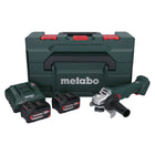 Amoladora angular a batería Metabo W 18 L 9-125 18 V 125 mm + 2x baterías 4,0 Ah + cargador + metaBOX (602247510)