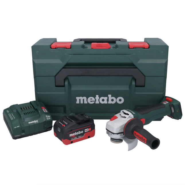 Metabo WB 18 LT BL 11-125 Quick Akku Winkelschleifer 18 V 125 mm Brushless + 1x Akku 10,0 Ah + Ladegerät + metaBOX - Toolbrothers