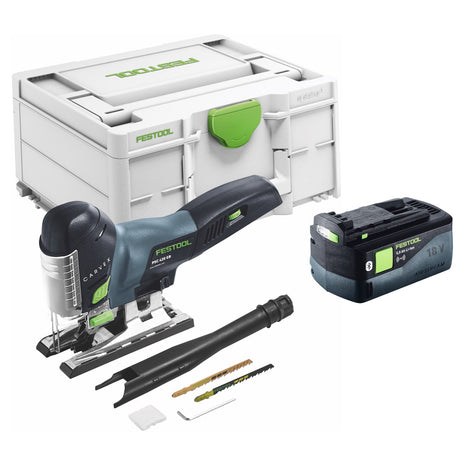 Festool CARVEX PSC 420-Basic Seghetto alternativo a batteria 18 V 120 mm Brushless + 1x batteria 5,0 Ah + Systainer - senza caricabatterie