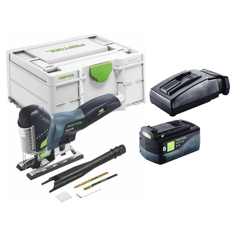 Festool CARVEX PSC 420-Basic akumulatorowa wyrzynarka wahadłowa 18 V 120 mm bezszczotkowa + 1x akumulator 5,0 Ah + ładowarka + systainer