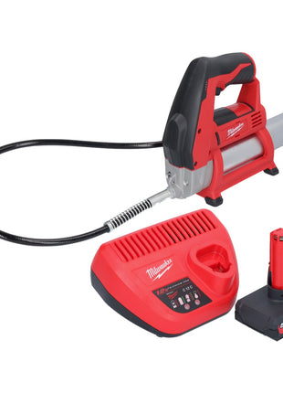 Milwaukee Milwaukee M12 GG-501 Batterie pompe à graisse 12 V 562 bar + 1x batterie 5,0 Ah + chargeur