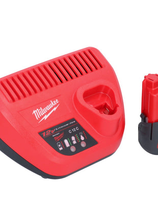 Milwaukee Milwaukee M12 GG-251 pompe à graisse 12 V 562 bar + 1x batterie 2,5 Ah + chargeur