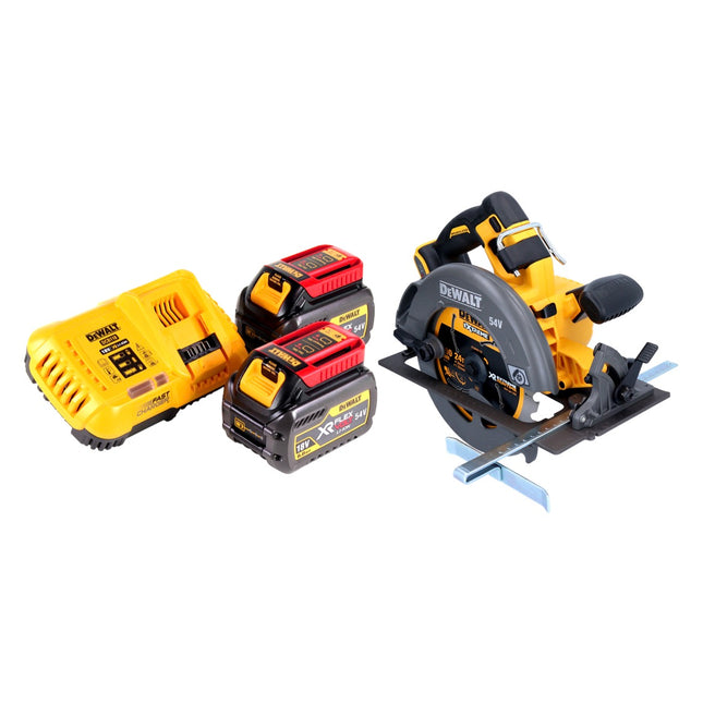 DeWalt DCS 575 T2 Scie circulaire manuelle sans fil 54 V FlexVolt 190 mm Brushless + 2x batterie 6,0 Ah + chargeur