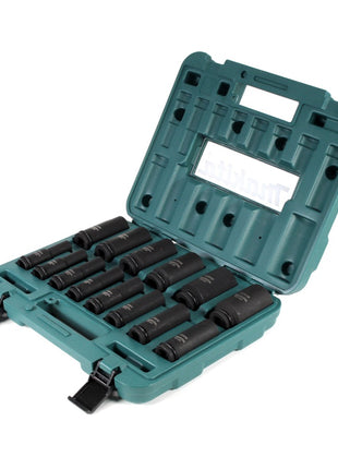 Makita socket spanner set 10 - 32 mm 1/2" 14 pcs. + case ( E-16586 ) for impact wrenches - successor to B-52308