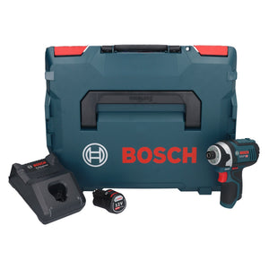 Bosch GDR 12V-105 Professional Akku Drehschlagschrauber 12 V 105 Nm 1/4" + 1x Akku 2,0 Ah + Ladegerät + L-Boxx