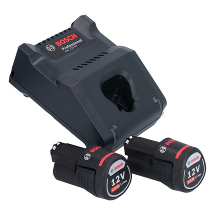 Bosch GUS 12V-300 Cesoie universali professionali a batteria 12 V ( 06019B2904 ) + 2x batteria ricaricabile 2,0 Ah + caricabatterie + L-Boxx