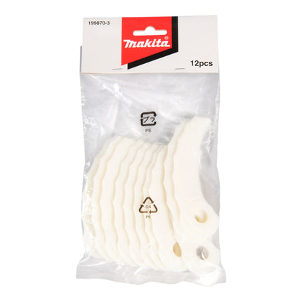 Makita Ersatzmesser Kunststoff 12 Stueck 199870 3 fuer Messerkopf 0 - toolbrothers