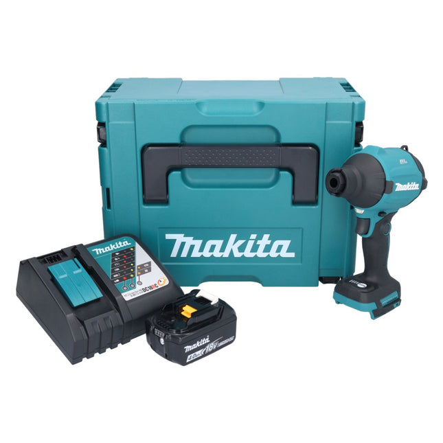 Makita DAS 180 RM1J Akku Gebläse 18 V Brushless + 1x Akku 4,0 Ah + Ladegerät + Makpac - Toolbrothers