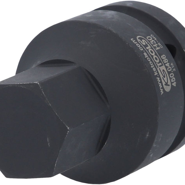 KS TOOLS 1" Kraft-Bit-Stecknuss Innensechskant, kurz, 30 mm ( 450.0486 ) - Toolbrothers