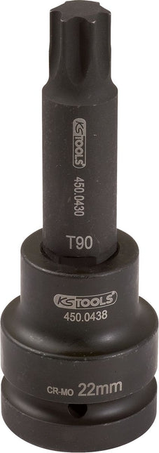 KS TOOLS 1" Kraft-Bit-Stecknuss Torx, lang, T100 ( 450.0475 ) - Toolbrothers