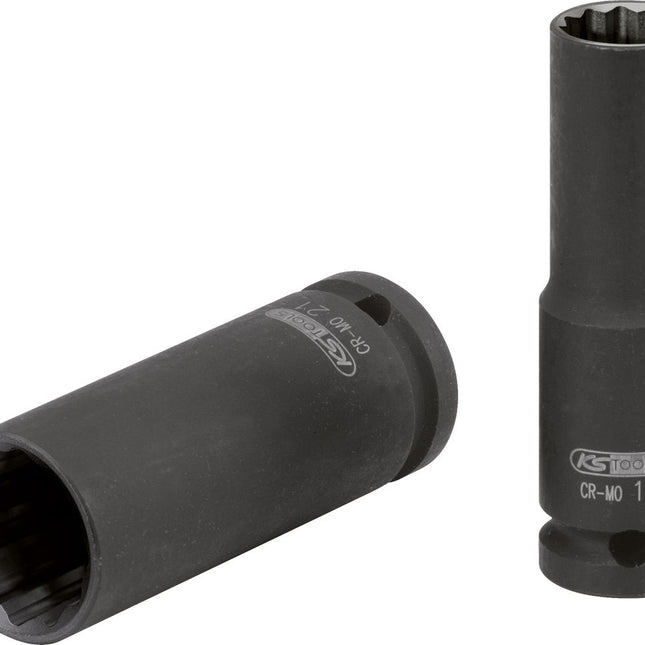 KS TOOLS 1/2" 12-kant-Kraft-Stecknuss, lang, 31 mm ( 515.0977 ) - Toolbrothers