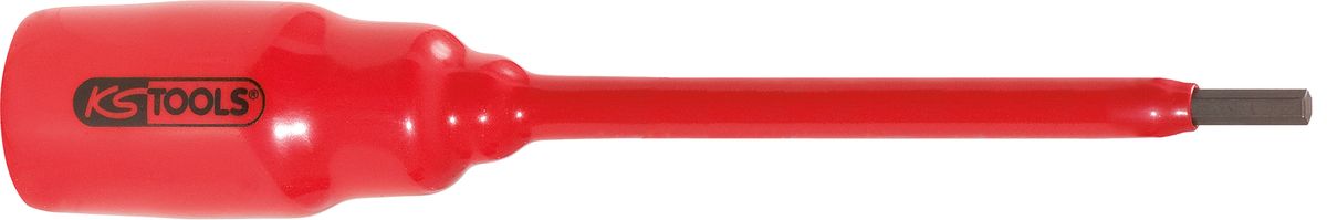 KS TOOLS 1/2" Bit-Stecknuss mit Schutzisolierung für Innensechskant-Schrauben, 8mm,267mm lang ( 117.1175 )