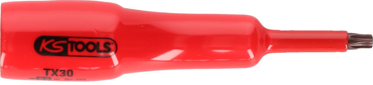 KS TOOLS 1/2" Bit-Stecknuss mit Schutzisolierung für Torx-Schrauben, T27, lang ( 117.2446 )