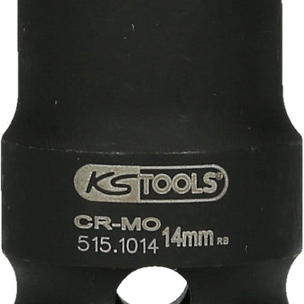KS TOOLS 1/2" Sechskant-Kraft-Stecknuss, kurz, 14mm ( 515.1014 ) - Toolbrothers