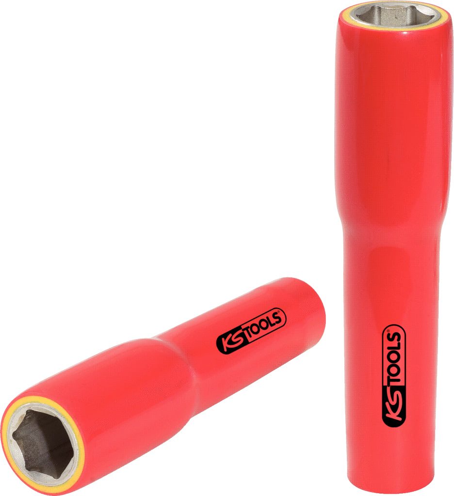 KS TOOLS Llave de vaso de 1/2' con aislamiento protector, XL, 13 mm, 145 mm ( 117.1371 )