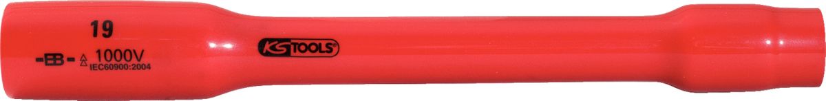 KS TOOLS Llave de vaso de 1/2' con aislamiento protector, XL, 24 mm, 255 mm ( 117.1386 )