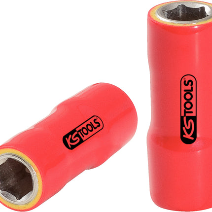 KS TOOLS 1/4" Stecknuss mit Schutzisolierung, 8mm ( 117.1408 ) - Toolbrothers