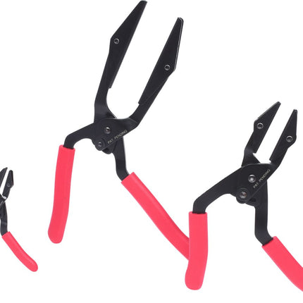 KS TOOLS Stufenloser Schlauch-Abklemm-Zangen-Satz, abgewinkelt, 3-tlg ( 115.5010 ) - Toolbrothers