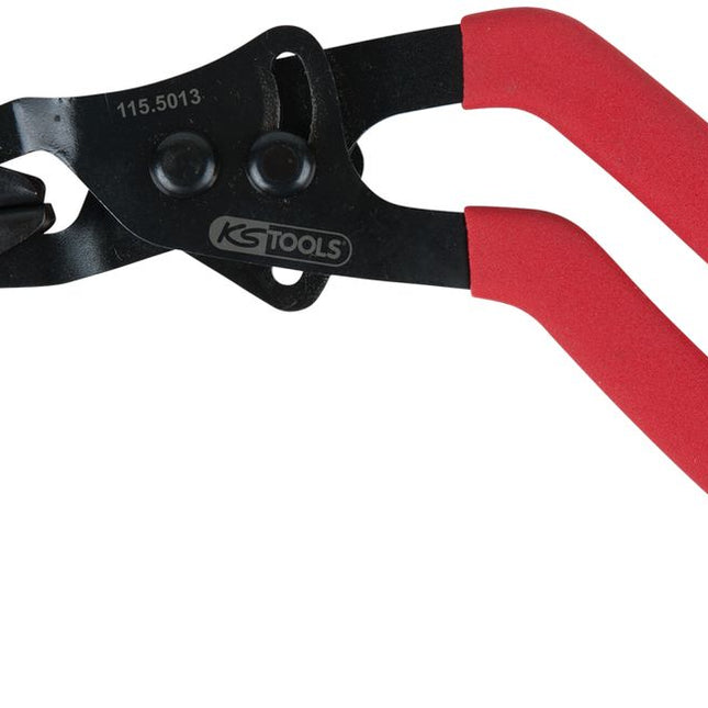 KS TOOLS Stufenlose-Abklemmzange abgewinkelt, Ø 35,0 mm ( 115.5013 ) - Toolbrothers