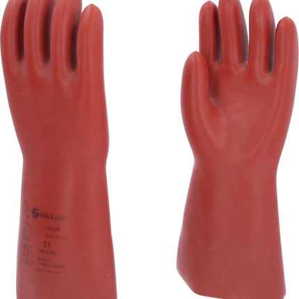 KS TOOLS Gant de protection pour électricien à protection mécanique, taille 11, classe 00, rouge ( 117.0067 )