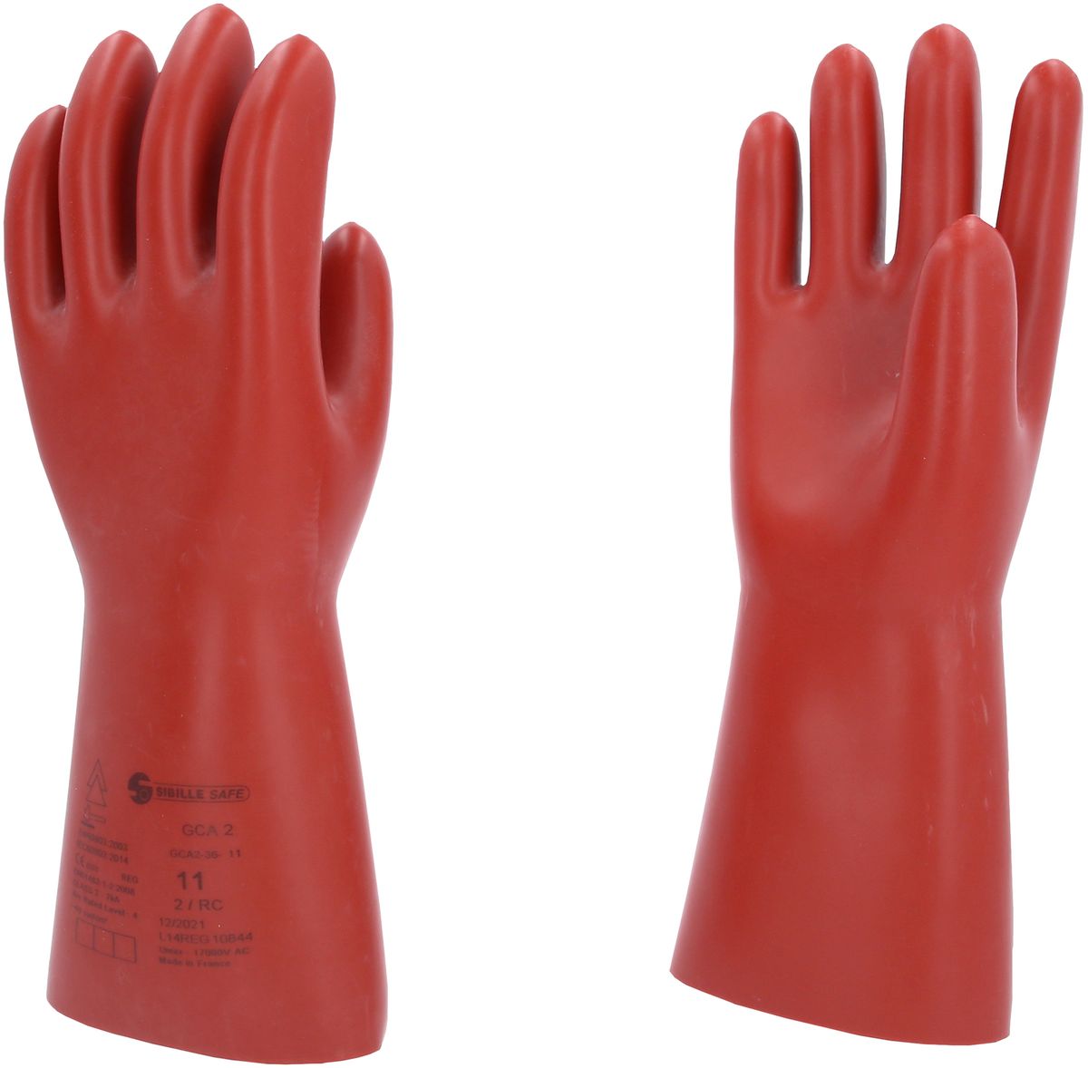 KS TOOLS Elektriker-Schutzhandschuh mit mechanischen und thermischen Schutz, Größe 11, Klasse 2, rot ( 117.0094 )
