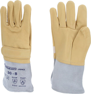 KS TOOLS Überzieh-Handschuh für Elektriker-Schutzhandschuh, Größe 8+9 ( 117.0142 )