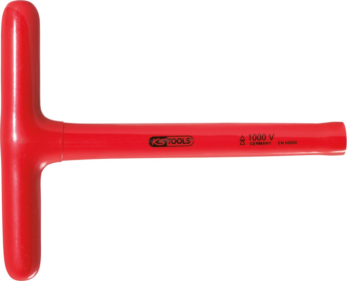 KS TOOLS Llave de vaso con mango en T y aislamiento protector, 22x200 mm ( 117.1782 )