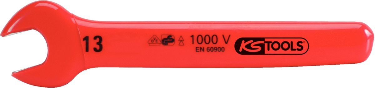 KS TOOLS Clé plate avec revêtement isolant, 3/8' ( 117.2209 )