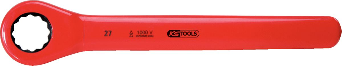 KS TOOLS Llave de estrella de carraca con aislamiento protector, 5/16' ( 117.2283 )