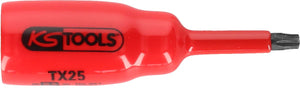 KS TOOLS 3/8" Bit-Stecknuss mit Schutzisolierung für Torx-Schrauben, T20, kurz ( 117.2456 )