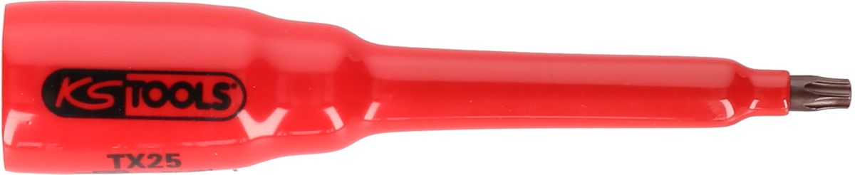 KS TOOLS Llave de vaso con punta de 3/8' y aislamiento protector para tornillos Torx, T15, larga ( 117.2463 )