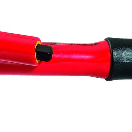 KS TOOLS Carraca reversible de 3/8' con aislamiento protector y mecanismo de bloqueo, 32 dientes ( 117.3800 )